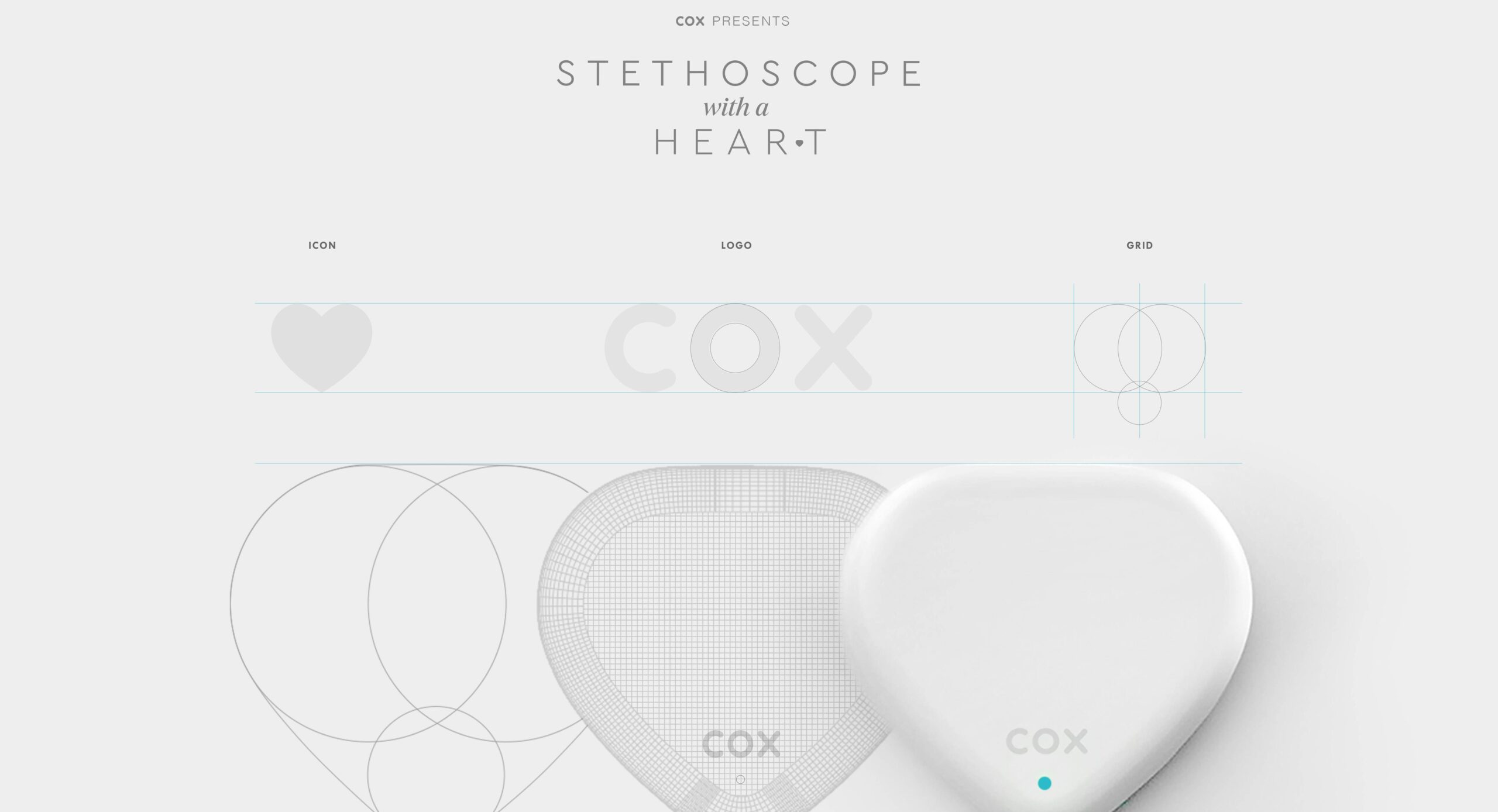 Supporting Image 1 A chart showing te branding and design inspiration of Stethoscope With a Heart