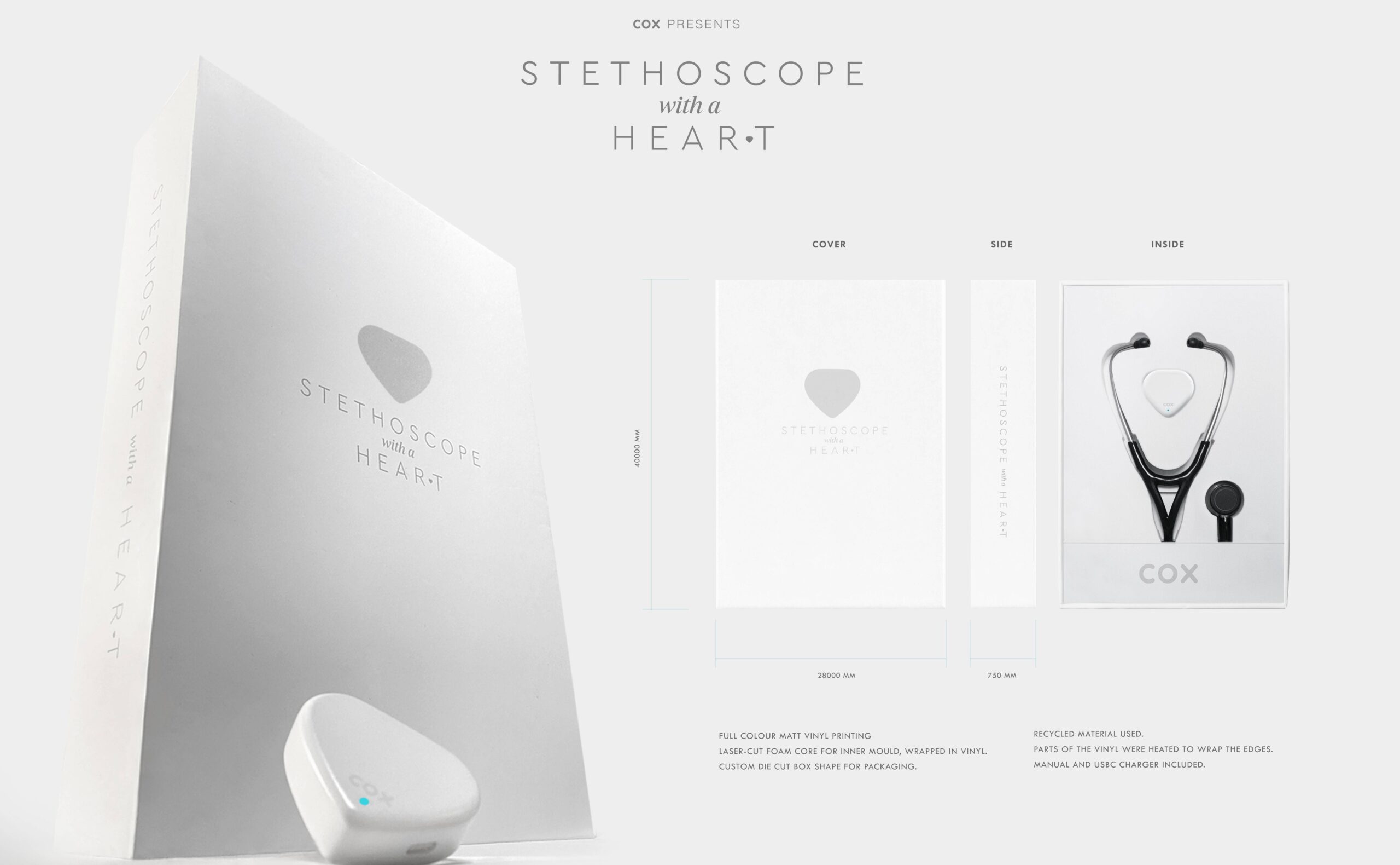Packaging of the Stethoscope With a Heart product