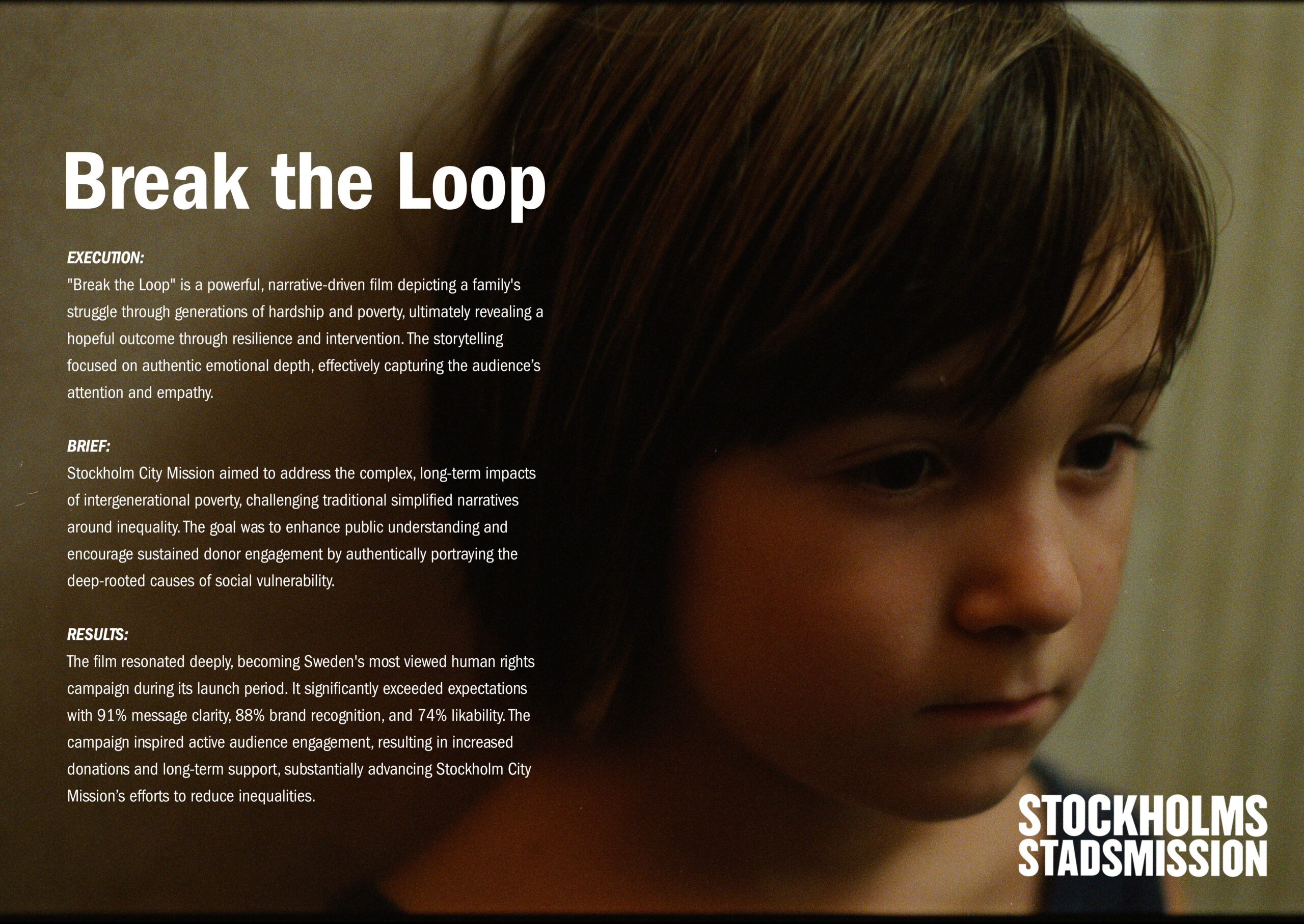 Break the Loop Case Board | Stockholm Stadmissions | TBWAStockholm